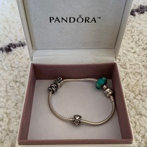 Pandora Bracelet and Charms